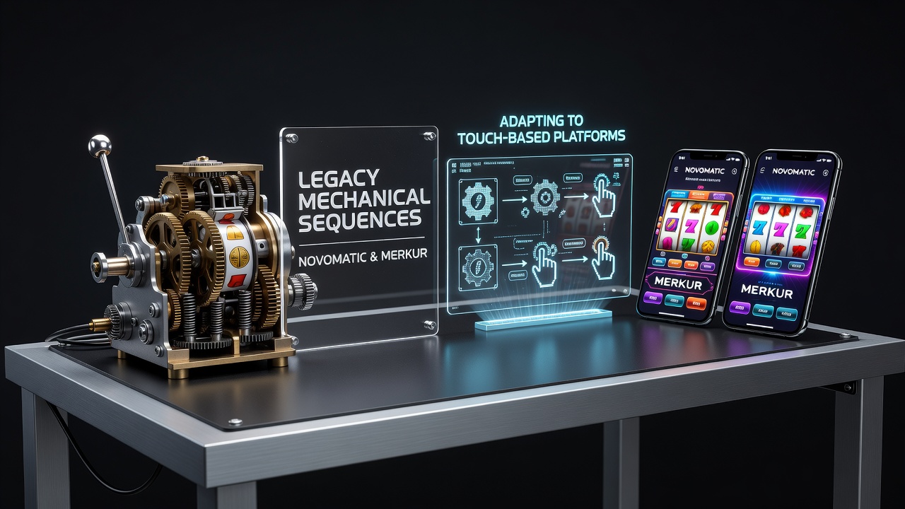 Vergleich von Legacy-Sequenzen und Touch-Adaptionen in Novomatic- und Merkur-Portfolios