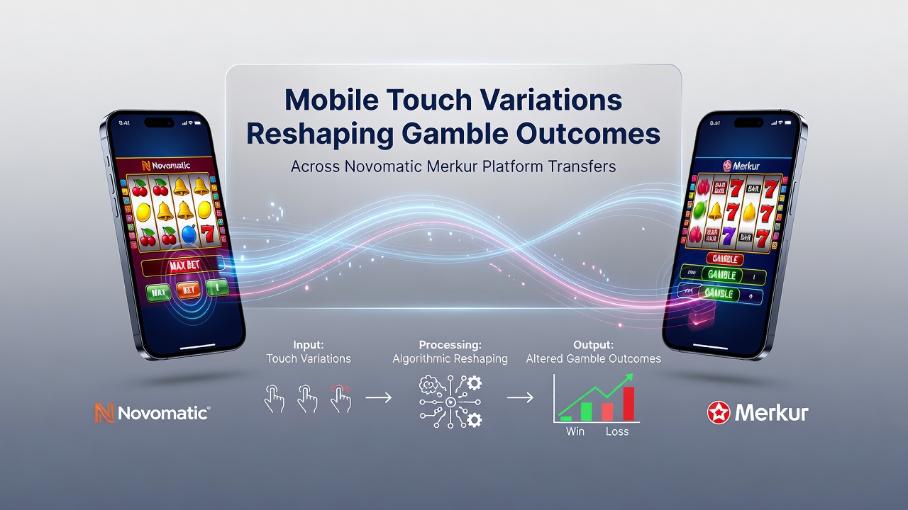 Vergleich von Touch-Inputs und Gamble-Resultaten in mobilen Novomatic Merkur Spielen