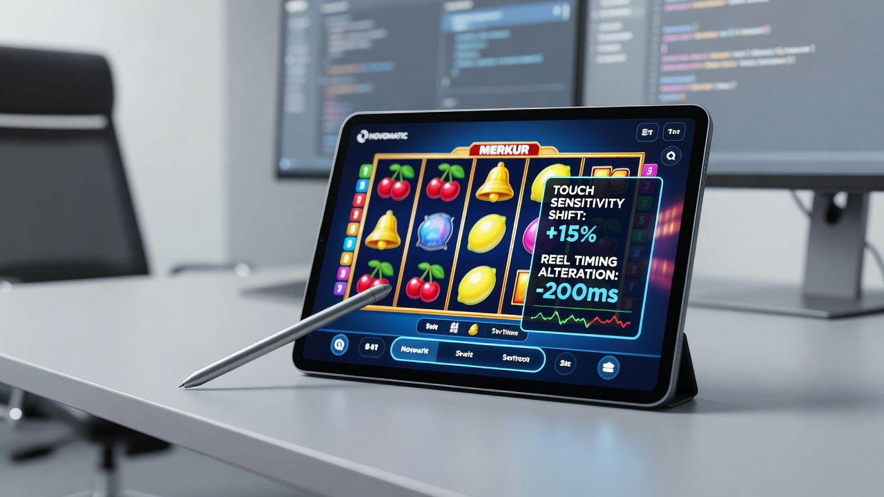 Vergleich von Arcade-Tasten und Touch-Input bei Merkur-Mobilspielen