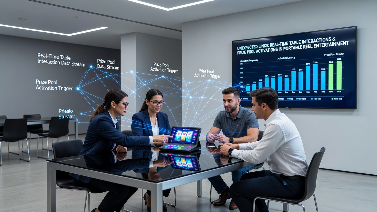 Darstellung mobiler Reel-Entertainment-Interfaces mit aktivierten Preispools und Live-Tisch-Elementen